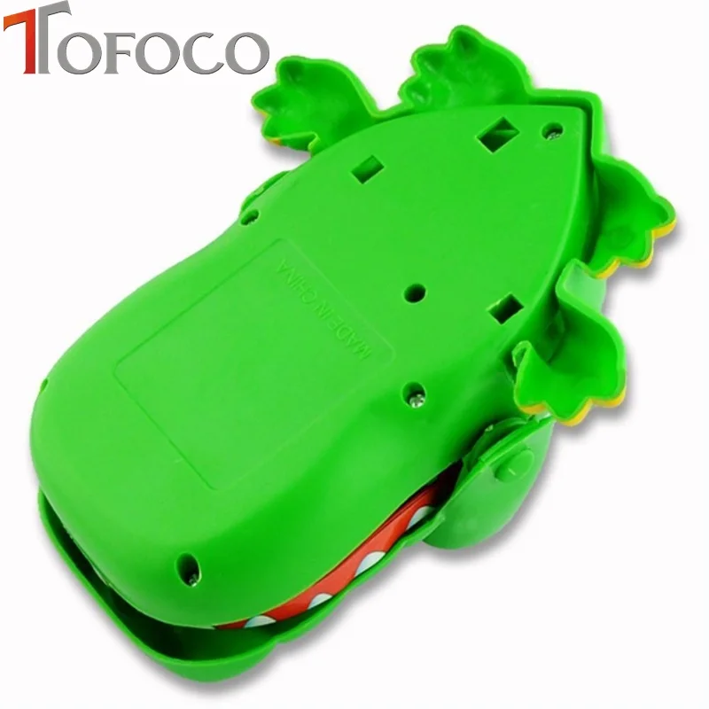 TOFOCO Забавный трюк мультфильм животное игрушка крокодил стоматолога укуса рот