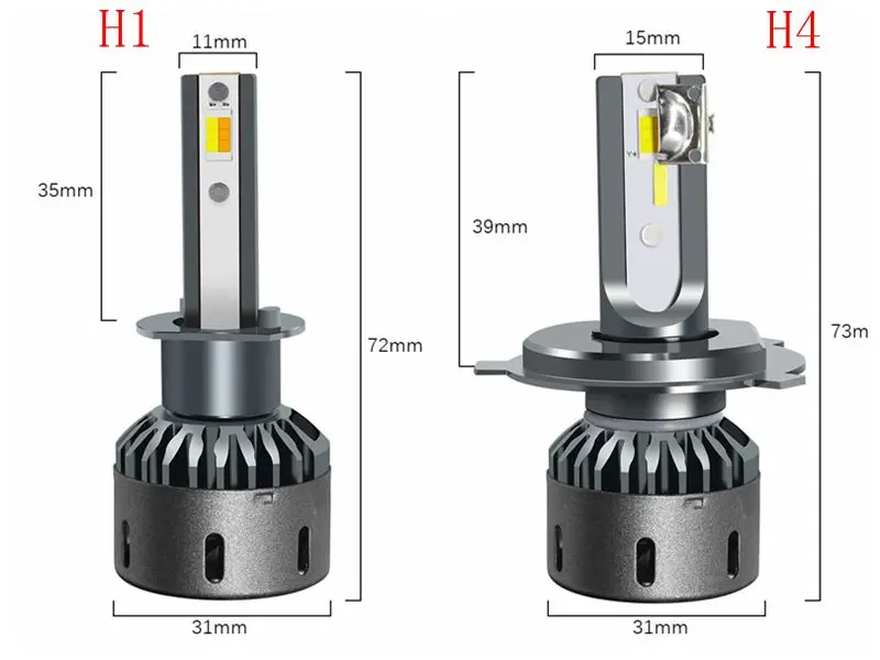 3 цвета F25C H4 светодиодный H7 H11 H1 9005 9006 9012 для автомобильных фар 12V светодиодный фары Противотуманные огни 3000k 4300k 6000K 10000LM