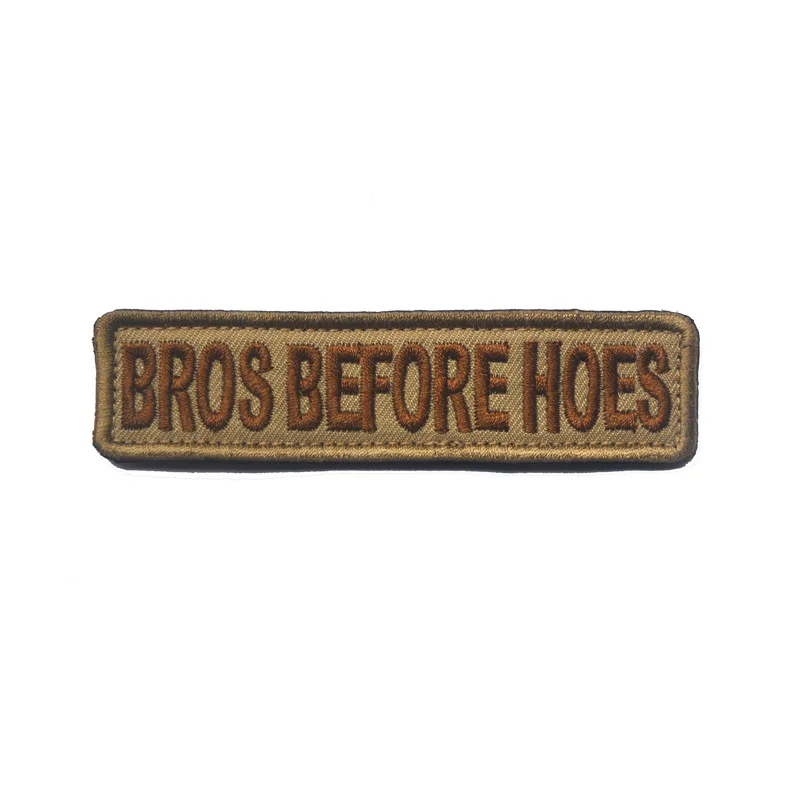BROS BEFORE HOES тактический боевой патч 10*2 9 см Забавный и потрясающий вышитый