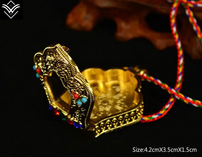 Модный калачакра-дизайн сбора десяти мощных элементов сияющий камень коробка