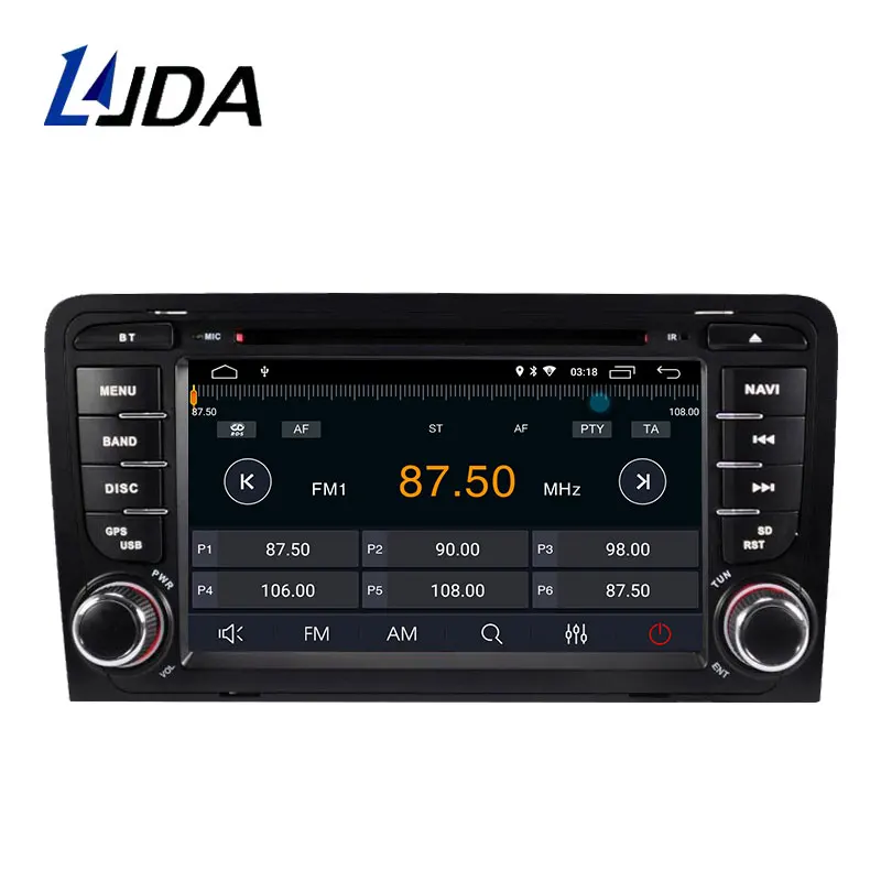 Автомобильный DVD-плеер LJDA Android 10 0 для AUDI A3 2003-2012 мультимедиа GPS стерео 2 Din радио Wi-Fi