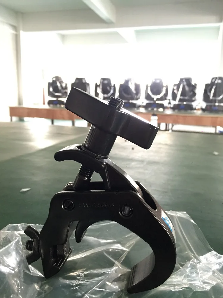 Зажим алюминиевого сценического Света черного цвета 40 шт./лот Подвижная головка