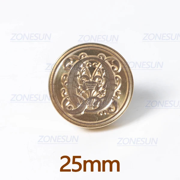 Q with handle ZONESUN Письмо Конверт уплотнение воск медь печать штамп искусство декоративная восковая печать штамп деревянная ручка свадебный пост подарки - Цвет: Q with handle