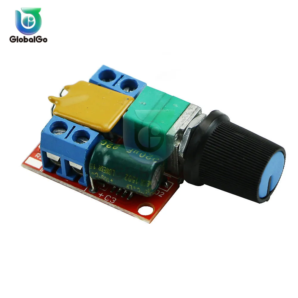 10pcs/Lot Electrical Motor Speed Controller Module 3-35V 12V 24V PWM DC Control Regulator Adjustable Switch LED Fan | Обустройство