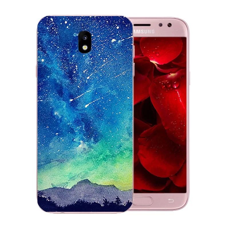 Силиконовый чехол для Samsung Galaxy J5 2017 с рисунком звездного неба задняя крышка Pro J530F