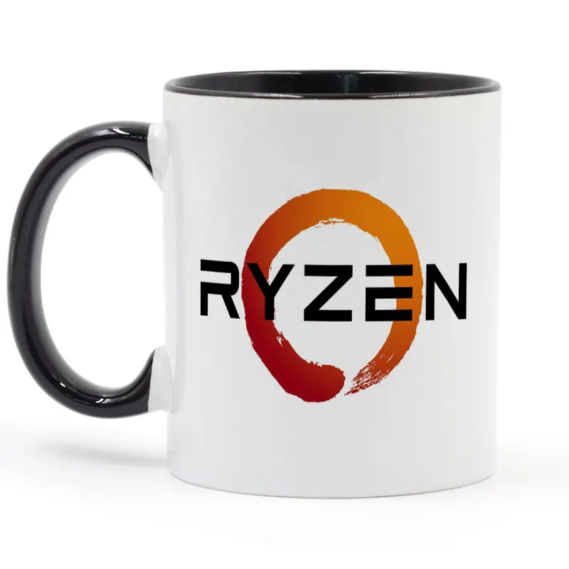 PC Процессор Uprocessor AMD RYZEN кружка керамическая чашка для кофе креативные DIY подарки Домашний декор кружки 11 унций T1550