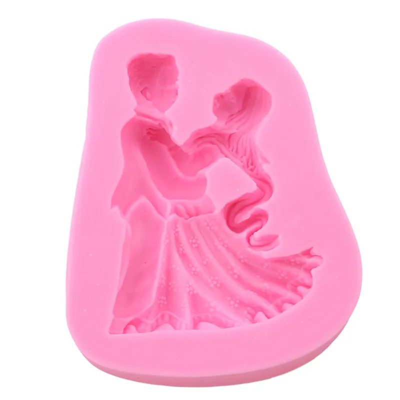 3D форма для жениха и невесты силиконовая свадебного украшения печенья ручная
