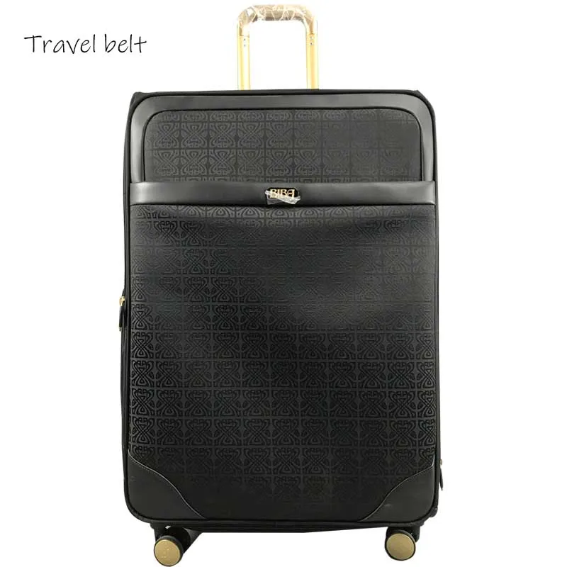 28 inch size Сверхбольшой объем 28 дюймов Оксфорд сумки на колёсиках набор Spinner бренд чемодан колеса полоса носить на дорожные сумки - Цвет: 28 inch size
