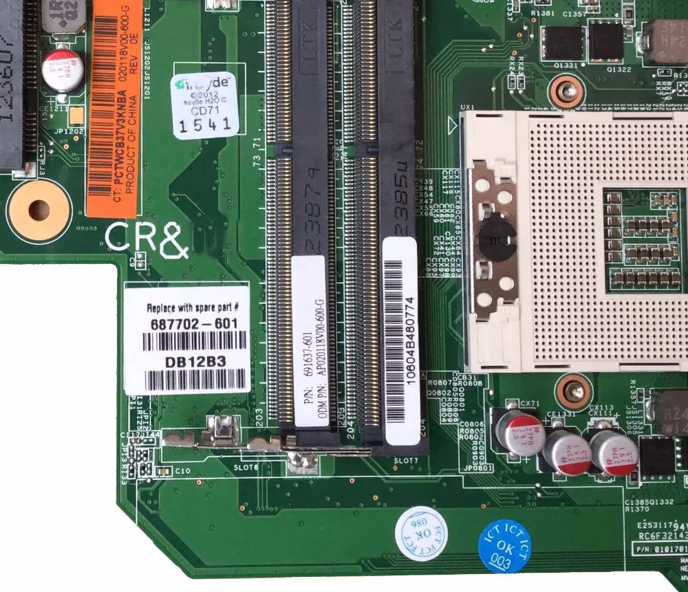 687702-501 для hp CQ58 650 687702-001 материнская плата HM70 GMA HD DDR3