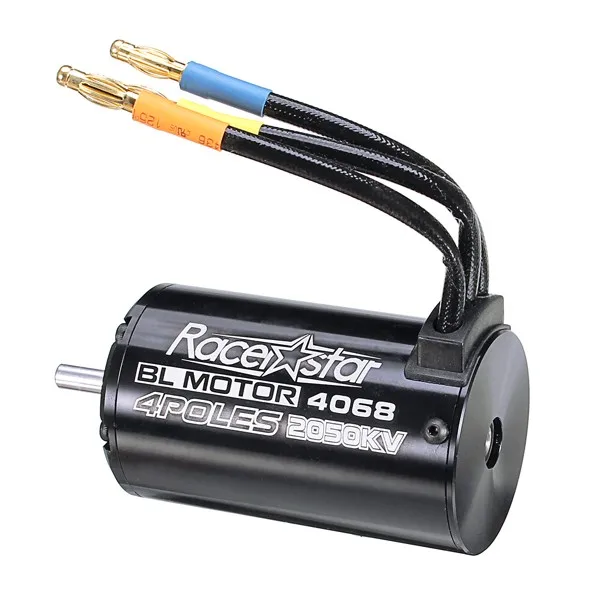 Racerstar 4068 бесщеточный водонепроницаемый Бессенсорный двигатель 2050KV 120A ESC для 1/8 автомобилей RC автомобильные запчасти