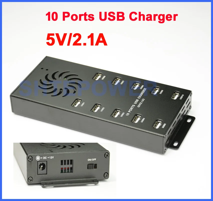 Бесплатная доставка USB-концентратор для зарядного устройства из алюминия вход 12