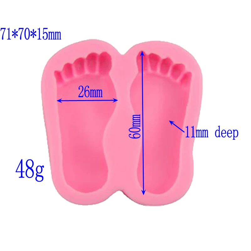 3d силиконовая форма для детской ноги маленькая руки украшения торта инструменты