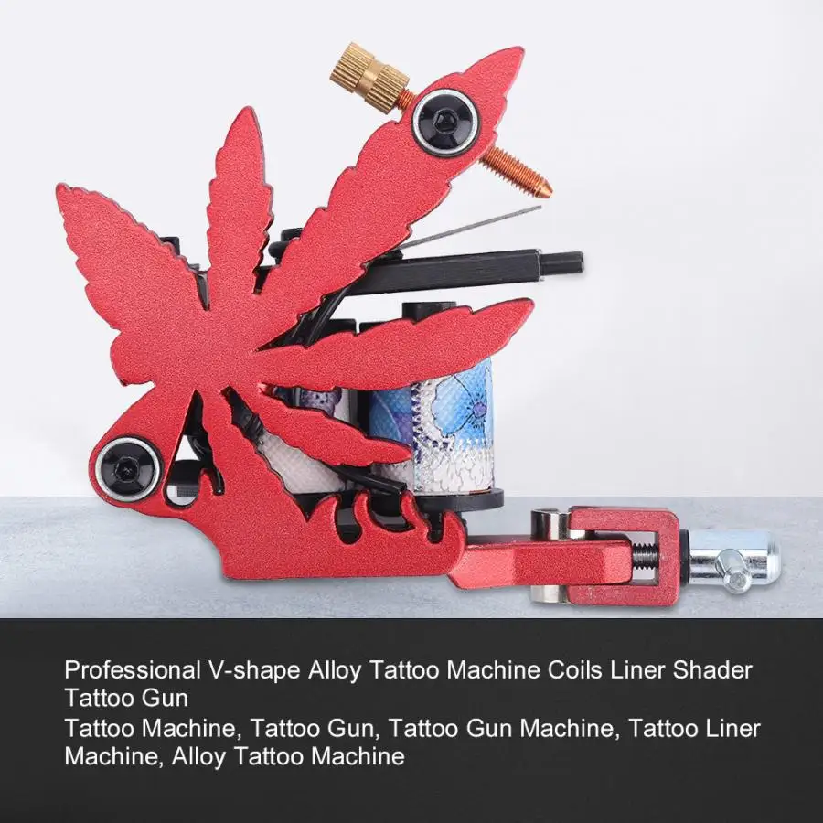 Тату пистолет Перманентный макияж профессиональная v образная форма сплав тату