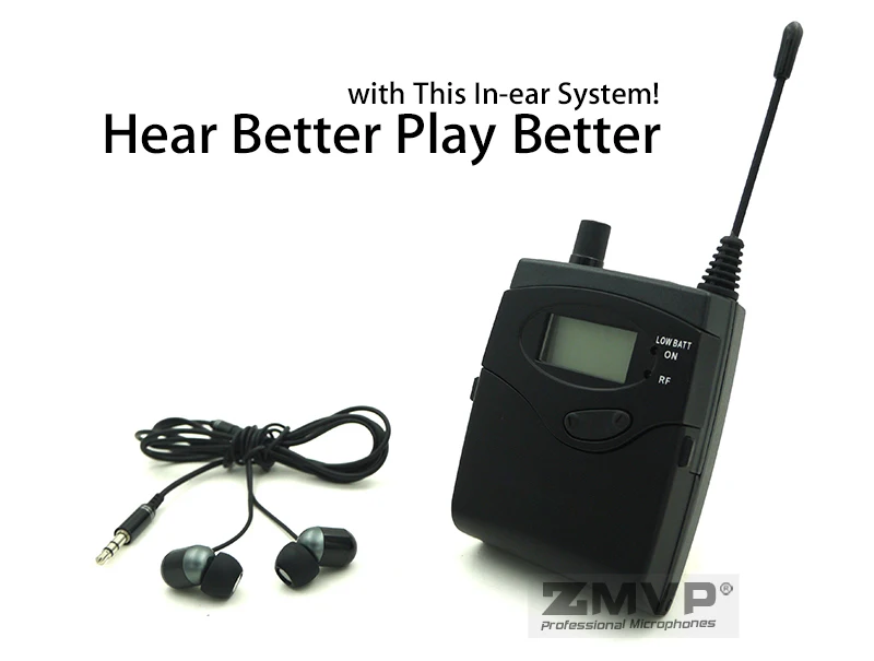 ZMVP 300 IEM G3 профессиональный стерео монитор Беспроводная система с передатчиком для студийной сцены