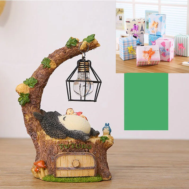 Европейский полимерный ночной Светильник Totoro комнатное прикроватное освещение