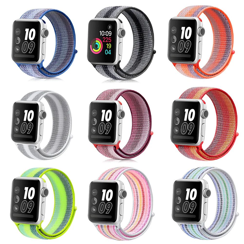 Нейлоновый ремешок для часов Apple Watch 38 мм 42 спортивные ремешки iWatch Band Series 4 3 2
