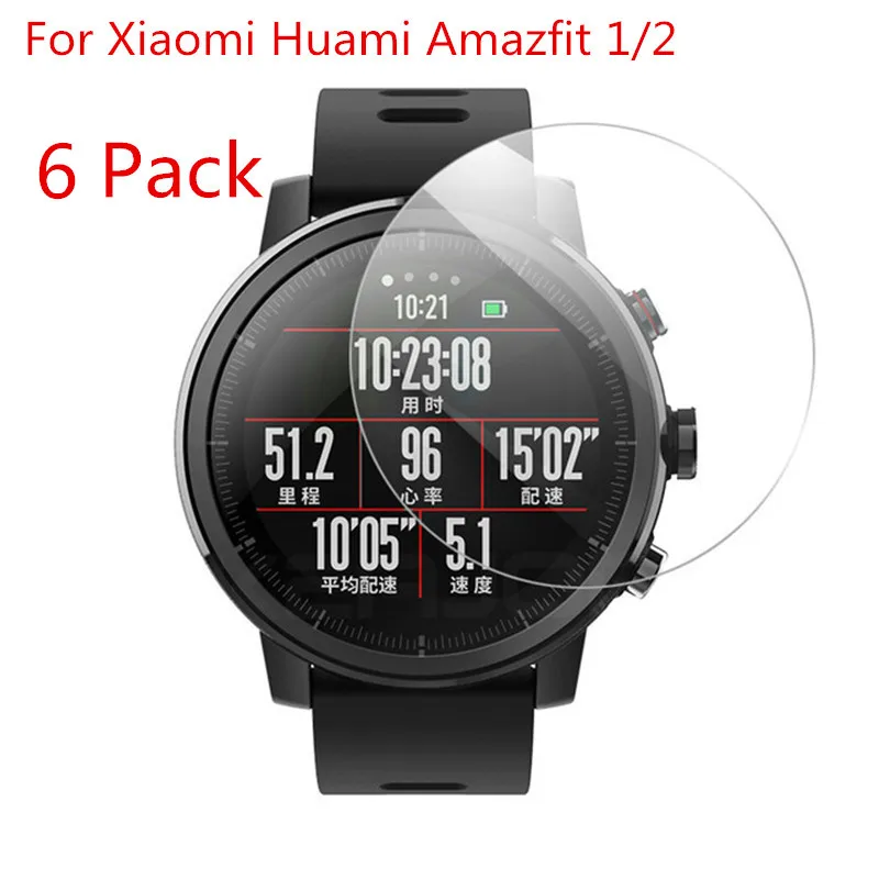 (6 упаковок) умные часы для Xiaomi Huami Amazfit Stratos Sports 2 2S прозрачная защитная пленка