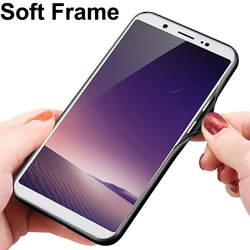 ДЛЯ vivo V7 V 7 Plus чехол звездное небо закаленное стекло + ТПУ Edge тонкий жесткий для