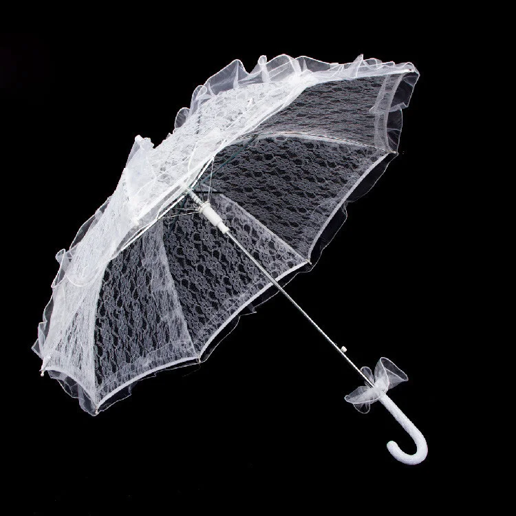 Кружевной зонт Белый Свадебный принцессы невесты декоративный | Дом и сад