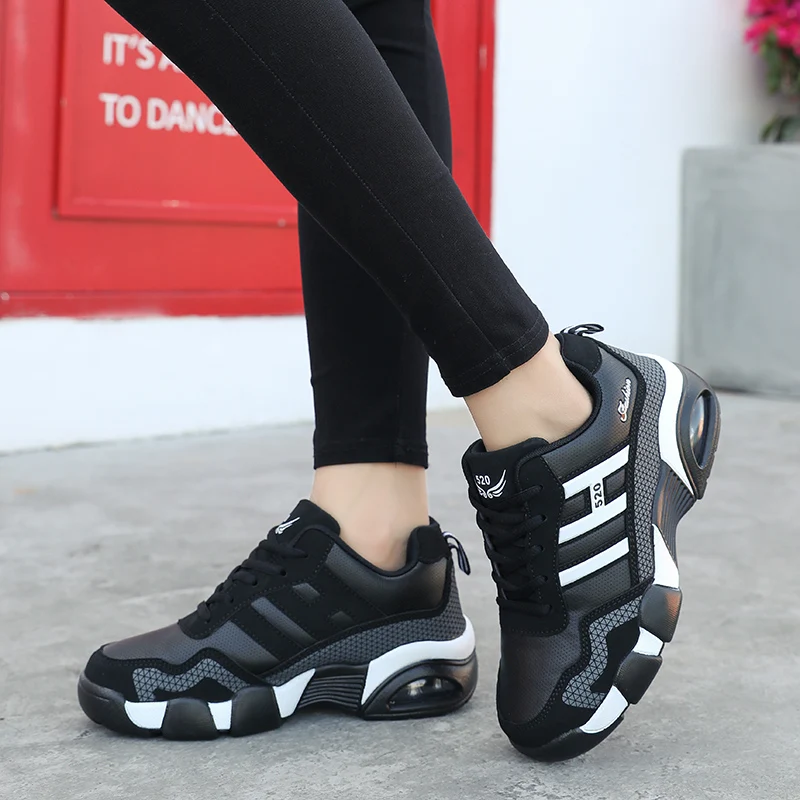 Для женщин кроссовки высокое качество воздуха кожи zapatos mujer; спортивная женская уличная обувь, кроссовки Для женщин обувь для прогулок обувь для бега