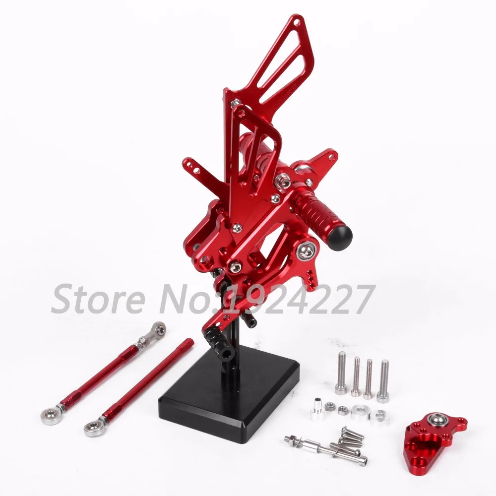 8 видов цветов CNC Rearsets для Honda CBR600RR CBR 600RR 2007 2016 задний комплект мото регулируемые