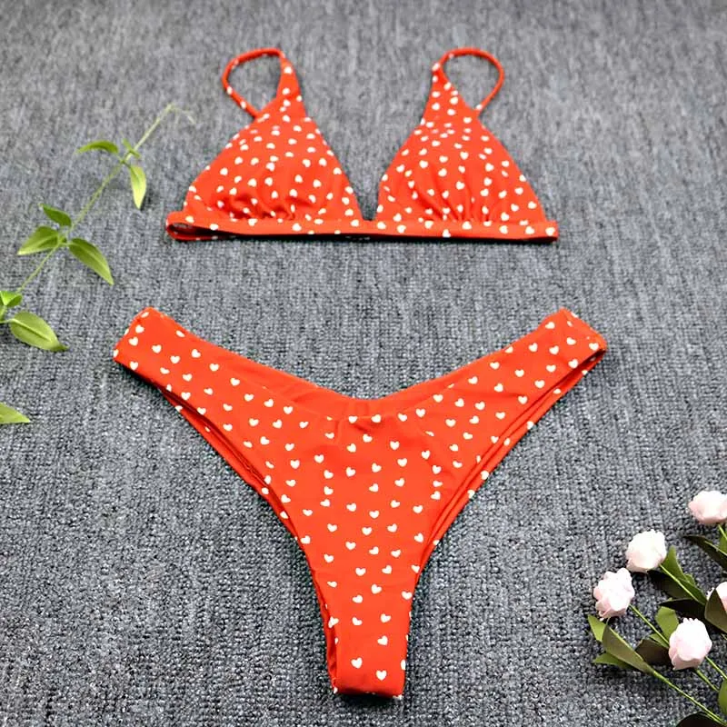 Женский купальник новинка 2019 комплект бикини в горошек сексуальный купальный