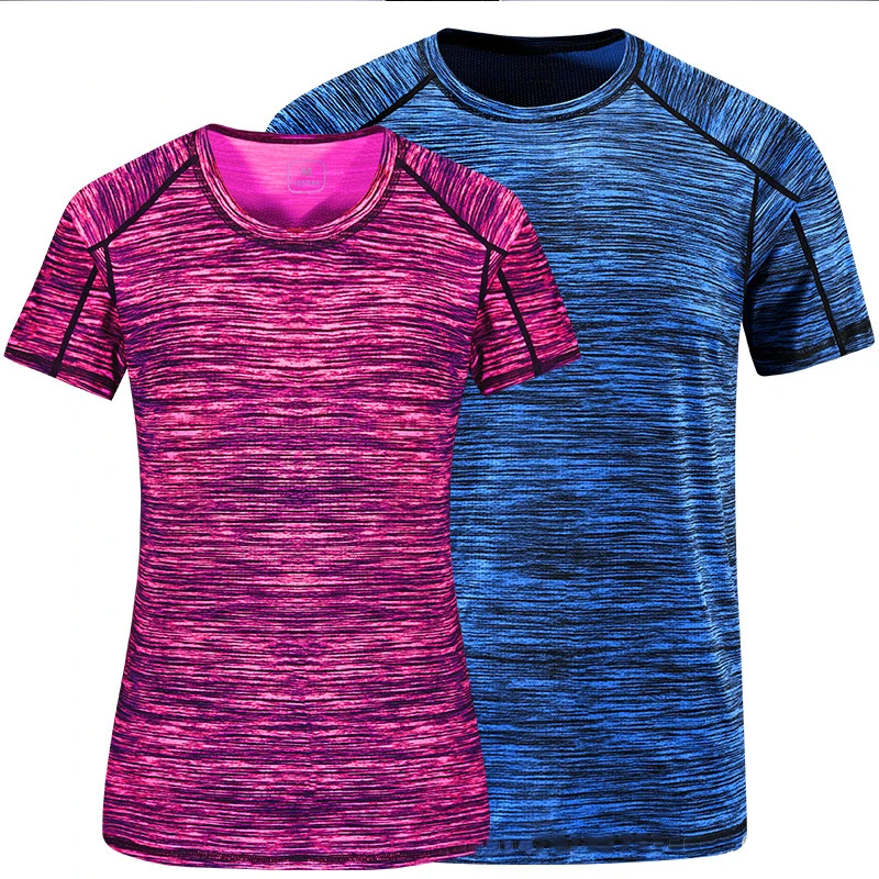 Женские быстросохнущие футболки для фитнеса эластичная Спортивная футболка