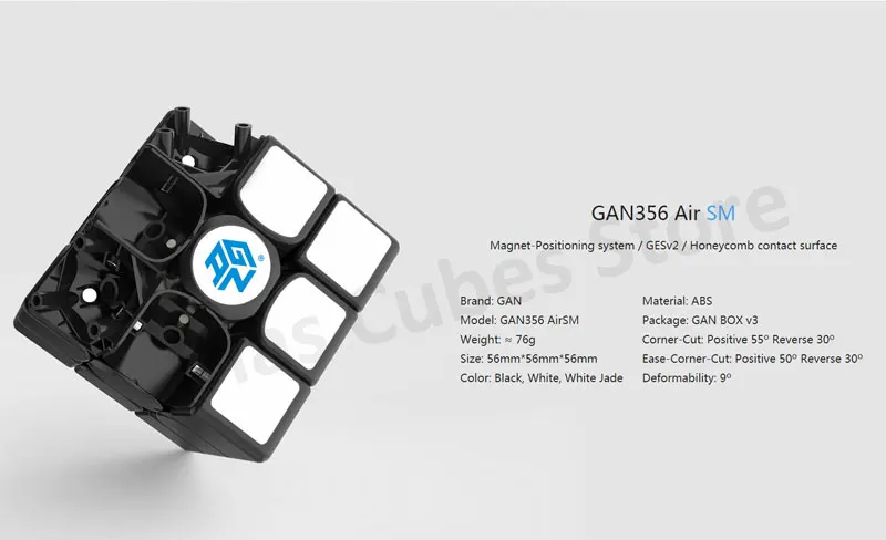 Gan 356 Air S/Gan356 Air SM с магнитами скоростной куб AirSM/356 AirS 3x3 волшебный куб головоломка Обучающие игрушки Прямая поставка