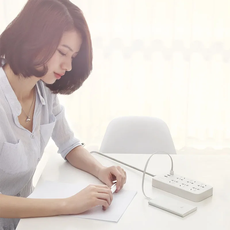 XiaoMi Smart power Strip 6 портов с 3 USB быстрой зарядкой 2.1A USB power Plug зарядное устройство розетка US UK EU AU power Strip