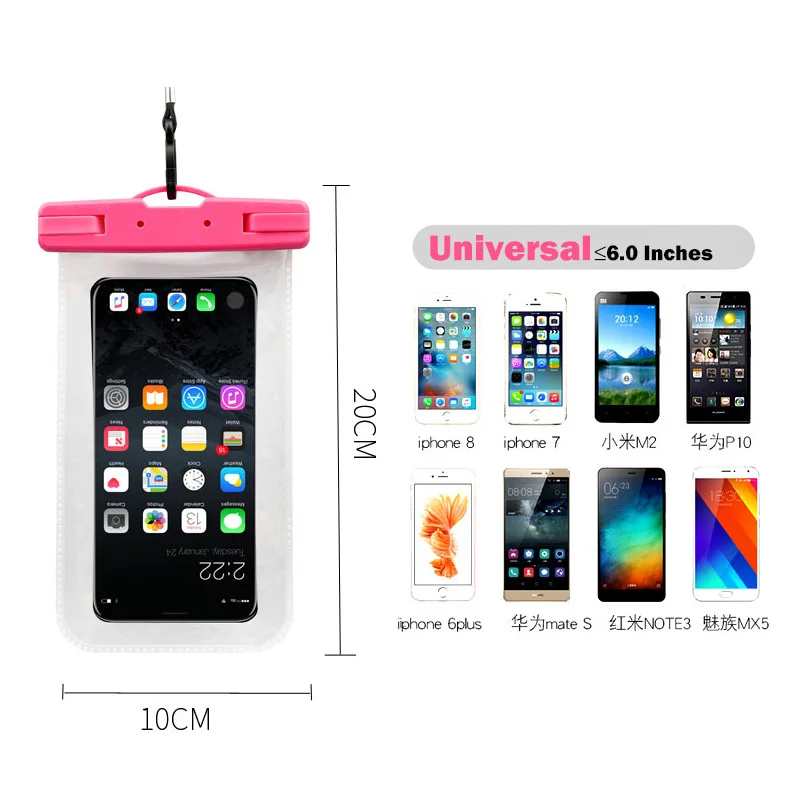 2019 новая сумка для плавания мобильного телефона водонепроницаемая iphone 6plus 7 8 huawei