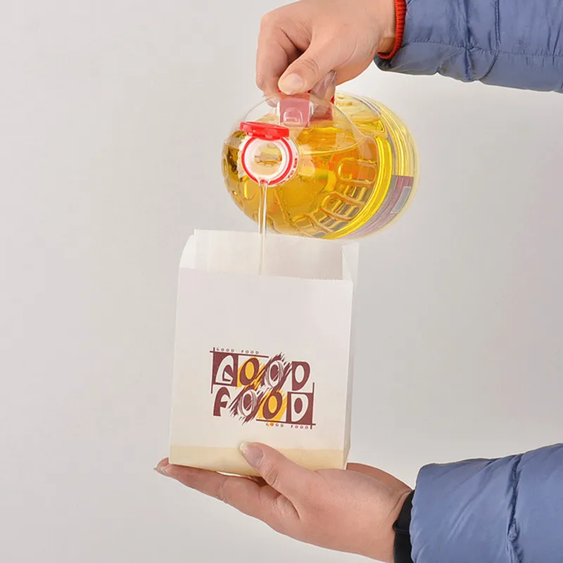 Leotrust 100 шт. 50 г/см пакеты из крафт бумаги для взбивания еды французские