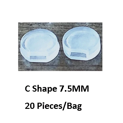 20 Pieces-Pack BoYuTe белый прозрачный мягкий силиконовый анти-боль уха клип Pad Серьги Аксессуары DIY ювелирных изделий Компоненты - Цвет: 20 Pieces-Pack