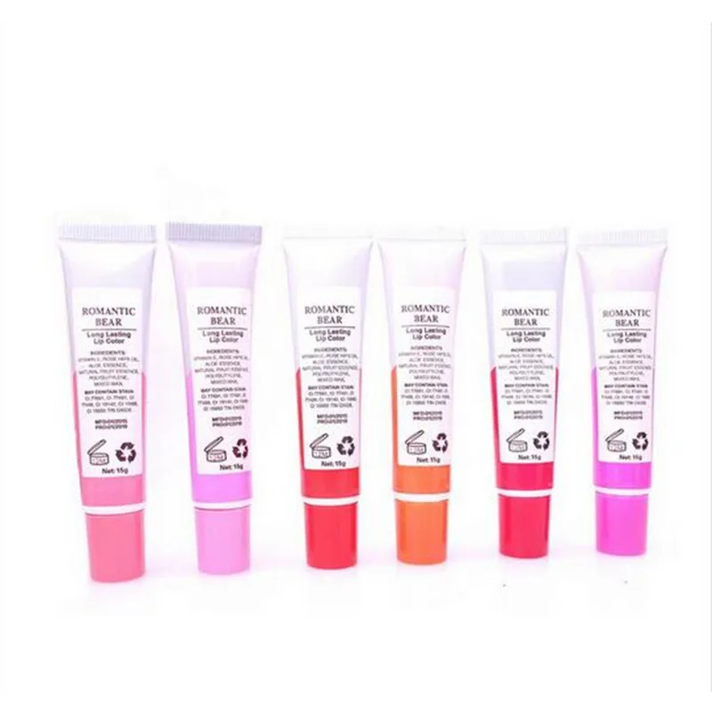 

24PCS/Lot Peel Off Lip Balm Moisturize 6 Color Liquid Lipstick Waterproof Long Lasting Lip Gloss Moisturizer Full Lip Care