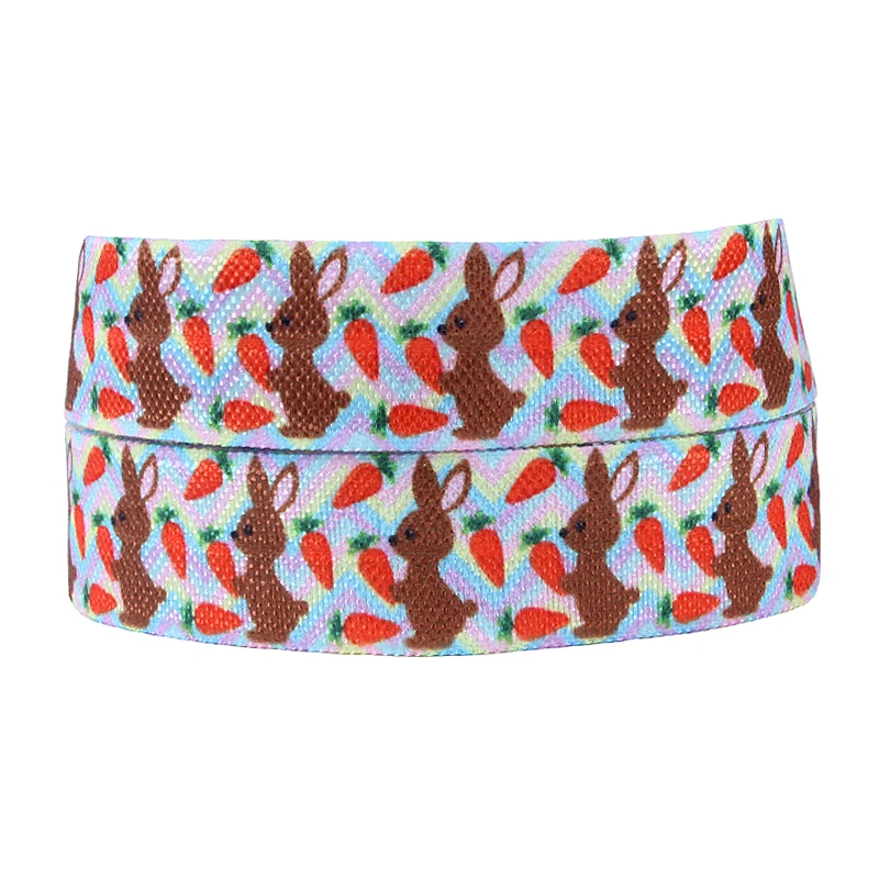 

Wholesale Ester bunny printed foe, 50 yards 5/8" new arrival Easter ribbon in rabbit patterns