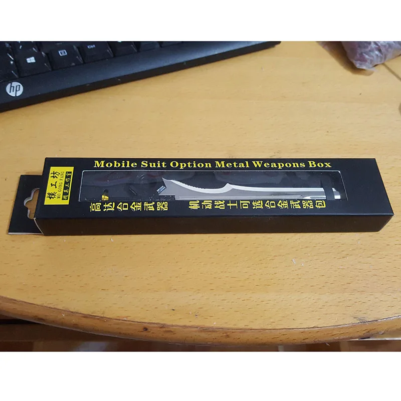 1 шт. японский черный металлический сплав тяжелый лезвие меча аксессуары для 1/144