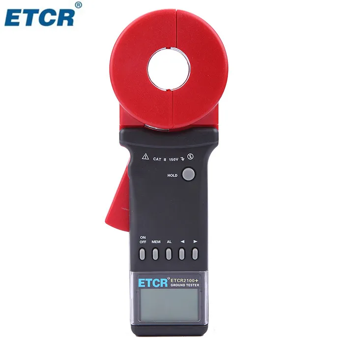 ETCR2100A+ цифровой зажим на сопротивление заземления тестер/зажим Сопротивление заземления тестер