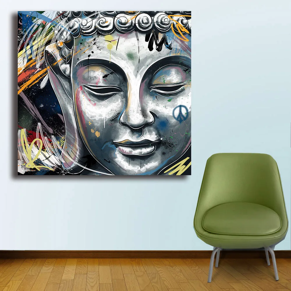 Модная масляная живопись Maxwell-Dickson Buddha настенная картина на холсте домашний декор