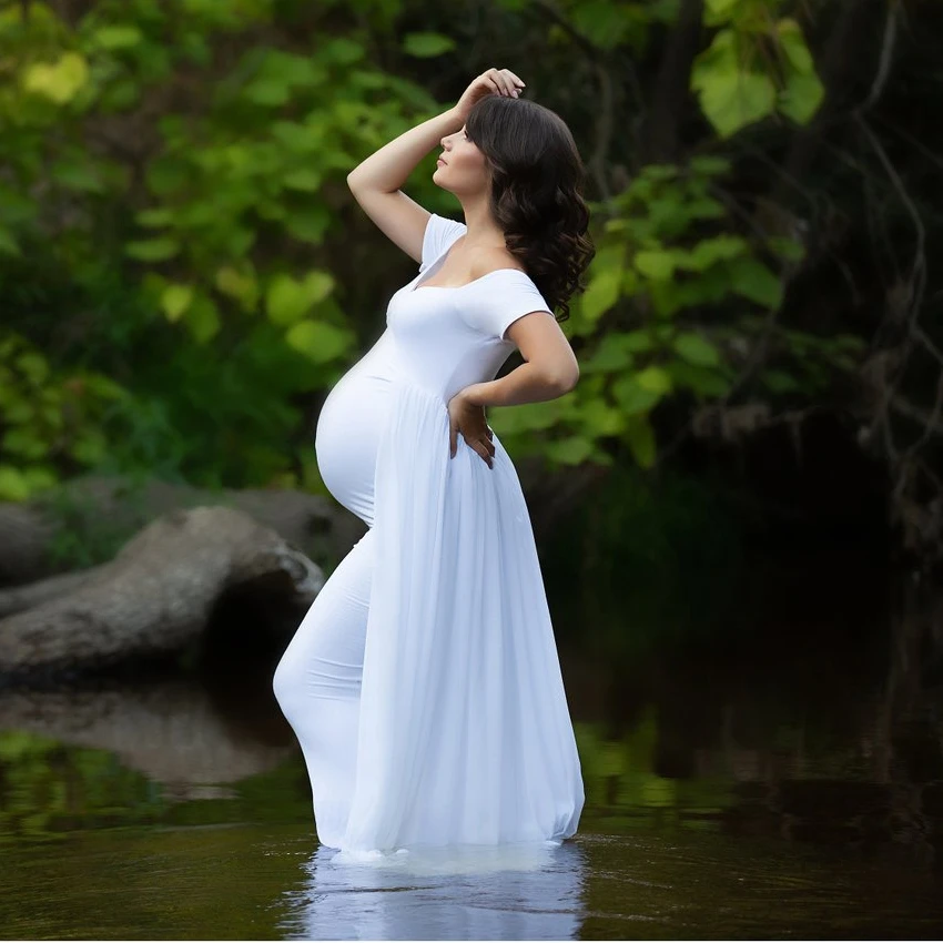 Платье без Плеч для беременных и матерей после родов реквизит фотосъемки новые