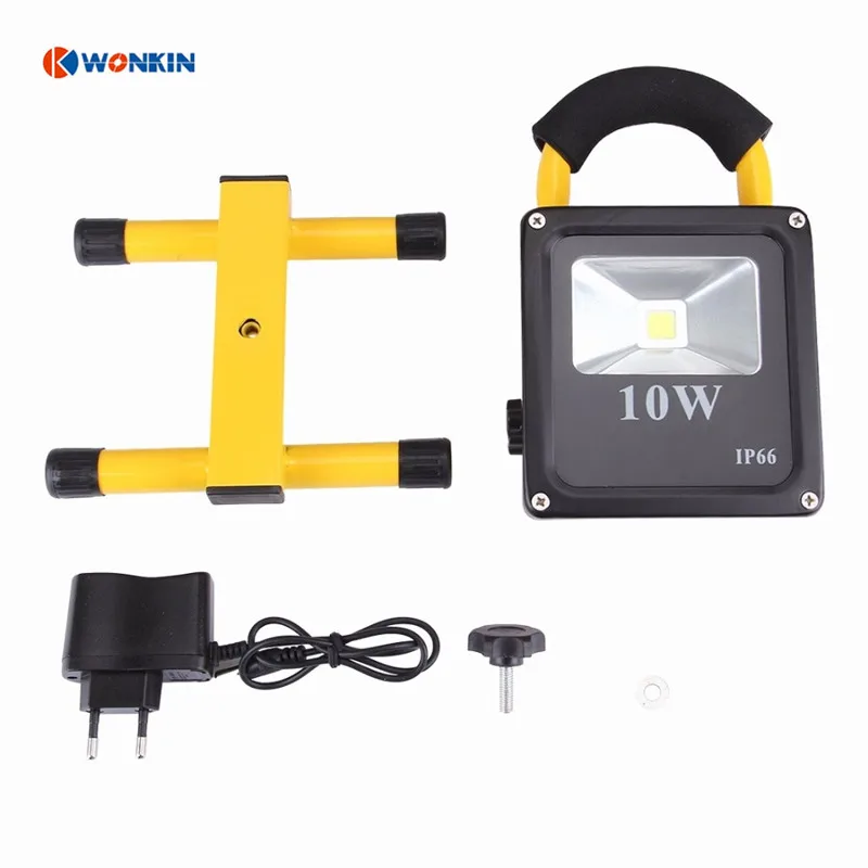 

10W Rechargeable Led Floodlight Slim Waterproof Portable Lantern Spotlight Outdoor Wall Lighting Ultrathin Brightness