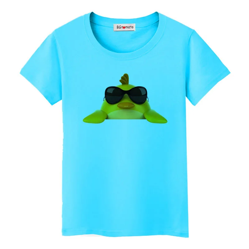 Новый стиль милая футболка с рисунком цыпленка забавные летние рубашки 3D топы в