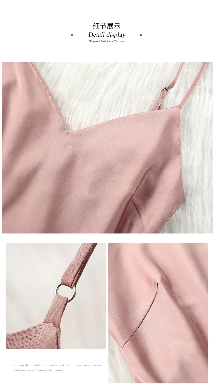 LILYMODA женское сексуальное нижнее белье имитация шелка свадебное шелковое платье одежда для сна ночная рубашка сексуальная гостиная атласная пижама