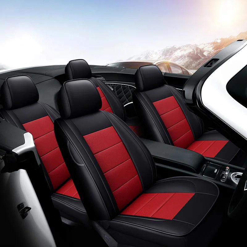 color 9 Yuzhe Авто автомобилей из воловьей кожи кожаный чехол автокресла для Audi A6L Q3 Q5 Q7 S4 A5 A1 A2 A3 A4 B6 b8 B7 A6 автомобильные аксессуары - Название цвета: color 9