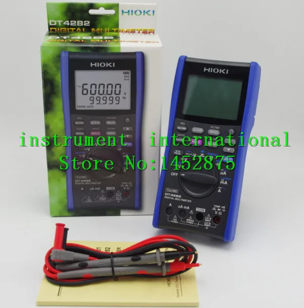 Hioki DT4282 Цифровые мультиметры (DMM) ручные тестеры 60000 граф DT 4282|multimeter price|multimeter