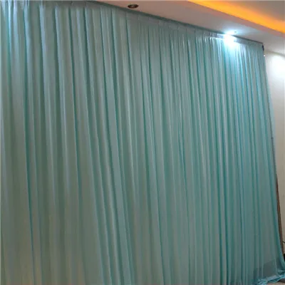 Tiffany blue 10x20 футов шелк льда элегантный свадебный фон занавеска драпировка свадебные принадлежности Простые занавески шторы задний план для вечерние мероприятия - Цвет: Tiffany blue