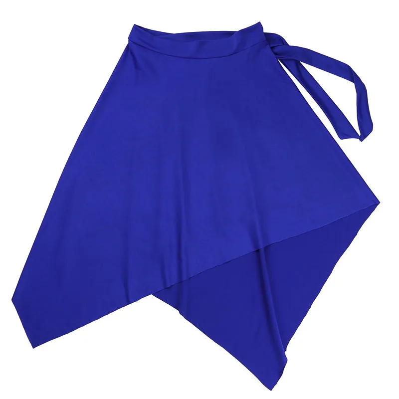 Модная Женская эластичная ассиметричная юбка для латинских танцев взрослых