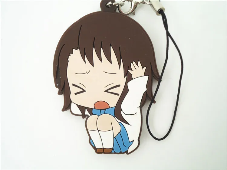 8 шт./компл. фигурки аниме Nisekoi Kirisaki Chitoge Onodera Haru Премиум из ПВХ ремешок для телефона