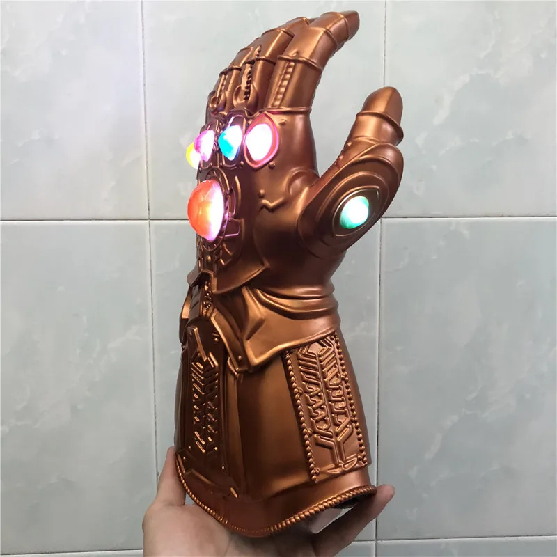 1:1 светодиодный светильник Thanos Gauntlet War cosplay светодиодный перчатки Детский подарок костюм Хэллоуин реквизит