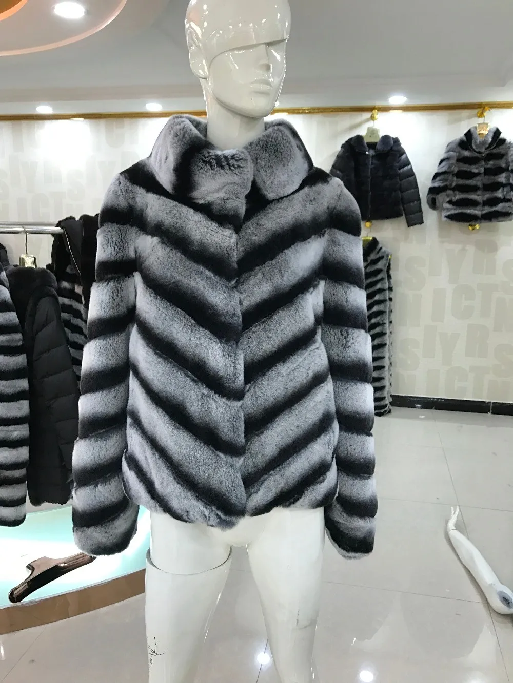 Тонкий мех кролика пальто реального кролика рекс меховая куртка короткие для женщин Бежевый Цвет Стенд воротник реального пальто с мехом