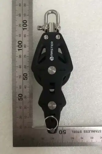 Оборудование для парусника 35 мм 1 3/" Одиночная Поворотная Скоба скрипка Becket подшипник скольжения блок мастер BP-3520F