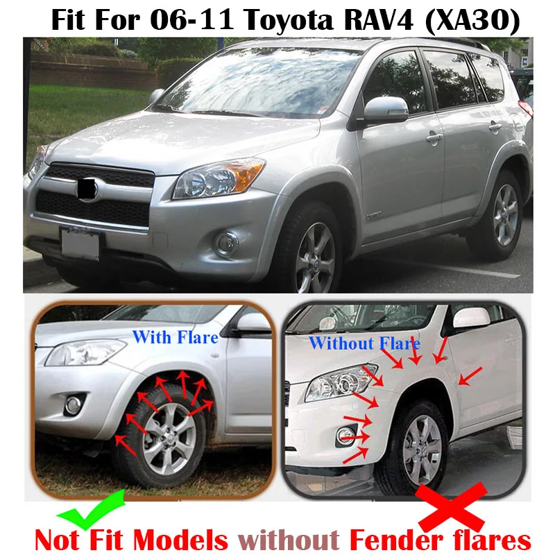 Для Toyota RAV4 2007 2012 2 4 с брызговиками брызговики щитки от грязи Брызговики 2011 2010 2009 2008
